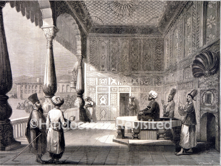 /data/Original Prints/Topography Views, City Views, Landscapes/AFGHANISTAN ILLUSTRATED - INTERIOR OF THE PALACE OF SHAH SHUJAH-OOL-MOOLK AT CABUL.jpg